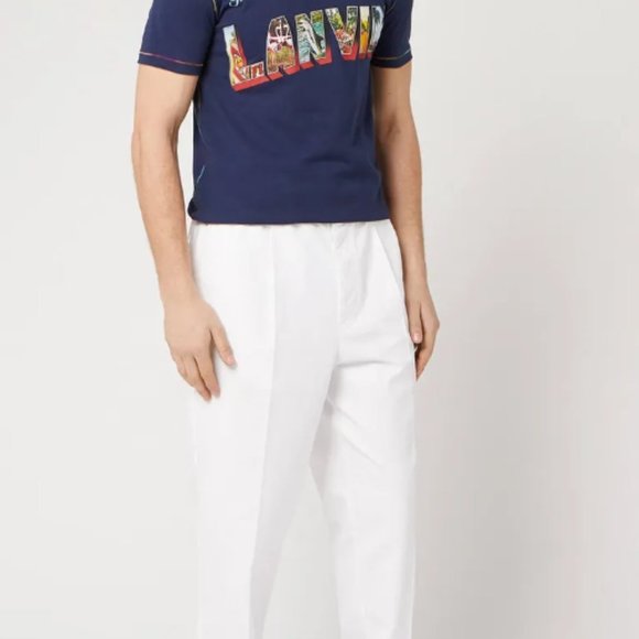 MEN'S LANVIN PARIS TEE SHIRT "GREETINGS FROM LANVIN" MADE IN ITALY - Picture 3 of 8